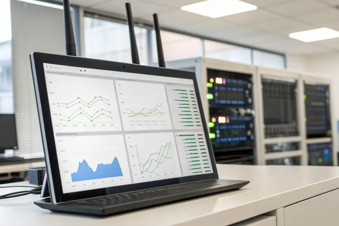 Central Controller for Multi-AP Networks Wireless LAN controller dashboard showing multiple APs