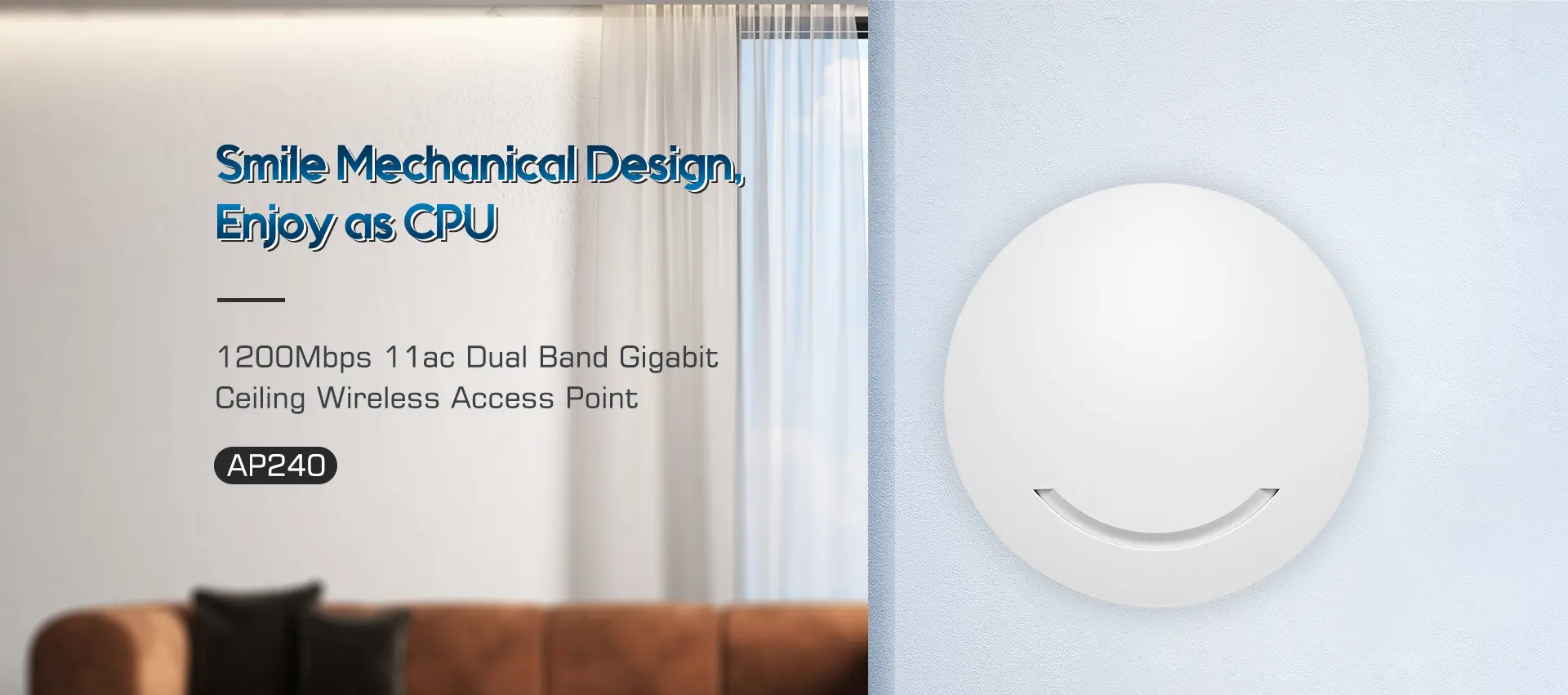 AP240 ceiling AP FIT/FAT dual mode — standalone or AC controller managed
