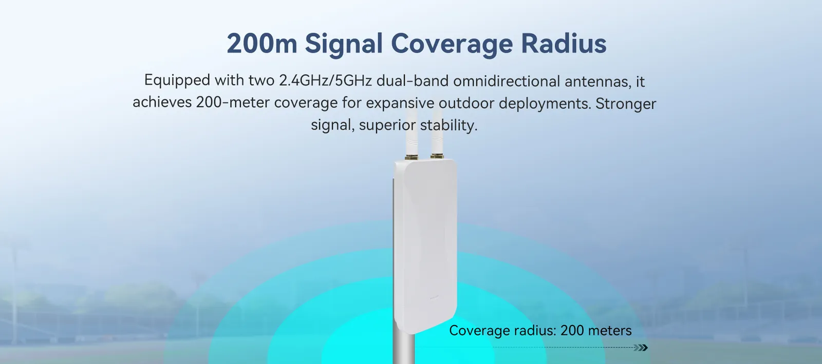 AP3000G signal coverage radius