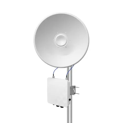 WB5acH6-29 5GHz 867Mbps 30KM Outdoor Wireless Bridge, 29dBi, IP67, SFP