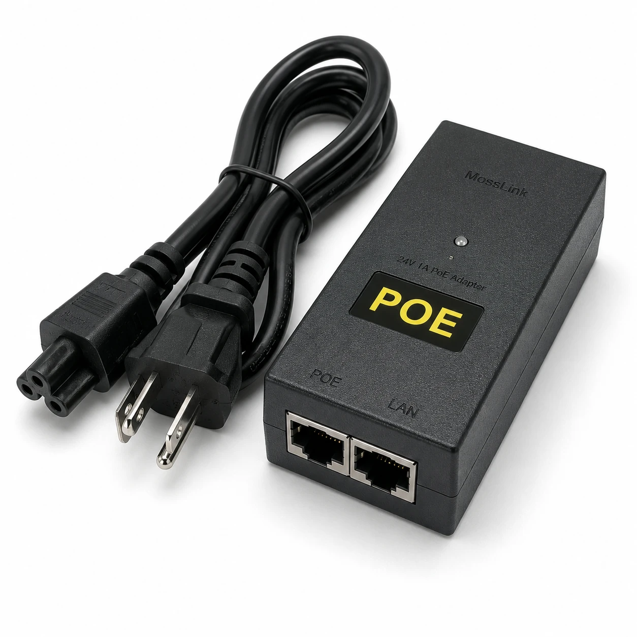 POE-PA24W PoE Injector, 24W — 24V 1A or 48V 0.5A