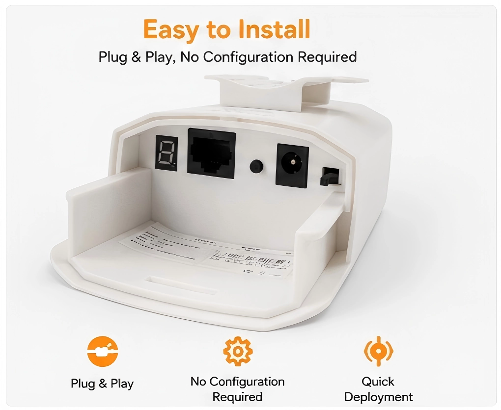 WB100 IP65 outdoor housing — windproof, rainproof, dustproof, UV-resistant