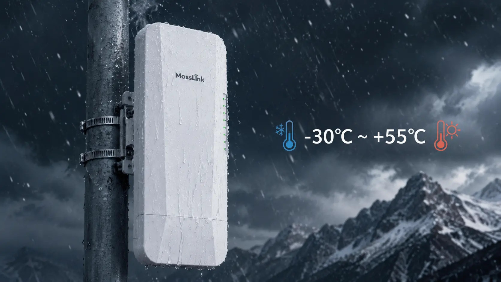WB510C weatherproof outdoor housing in harsh climate