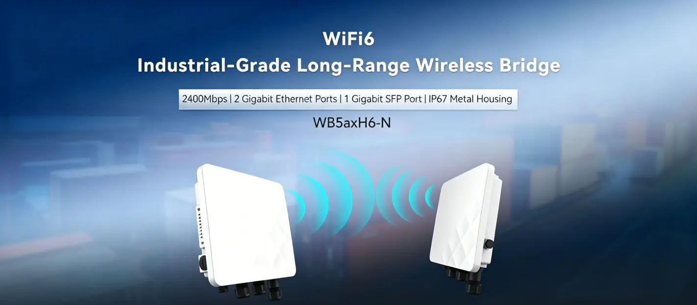 WB5axH6-35 Wi-Fi 6 Industrial-Grade Long-Range Wireless Bridge