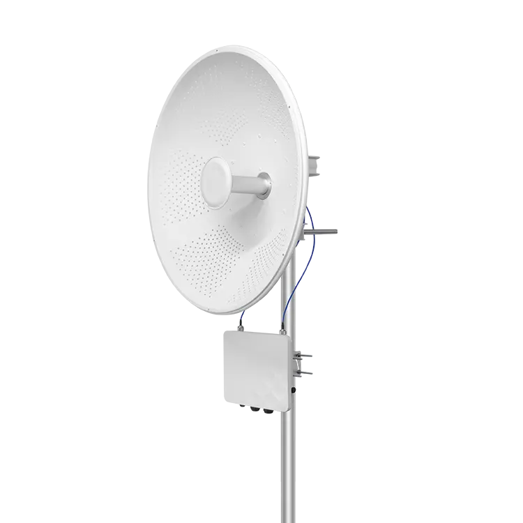 WB6axH6-20 Wi-Fi 6E Outdoor Wireless Bridge, 6GHz, 33dBi Parabolic, 20KM+, SFP, IP67