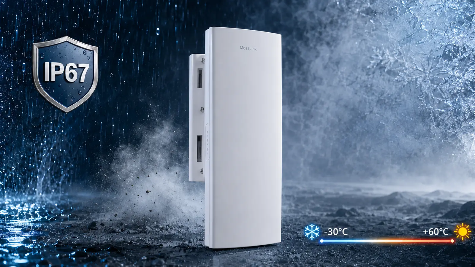 X303 IP67 waterproof outdoor access point rated -30°C to +60°C