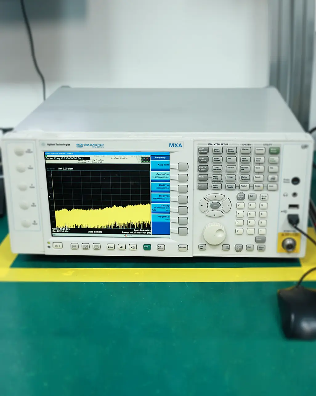 RF spectrum analyzer instrument