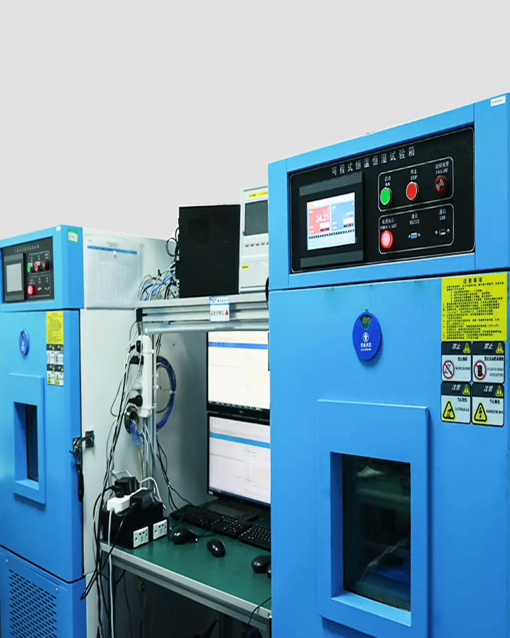 Temperature and humidity environmental testing chambers